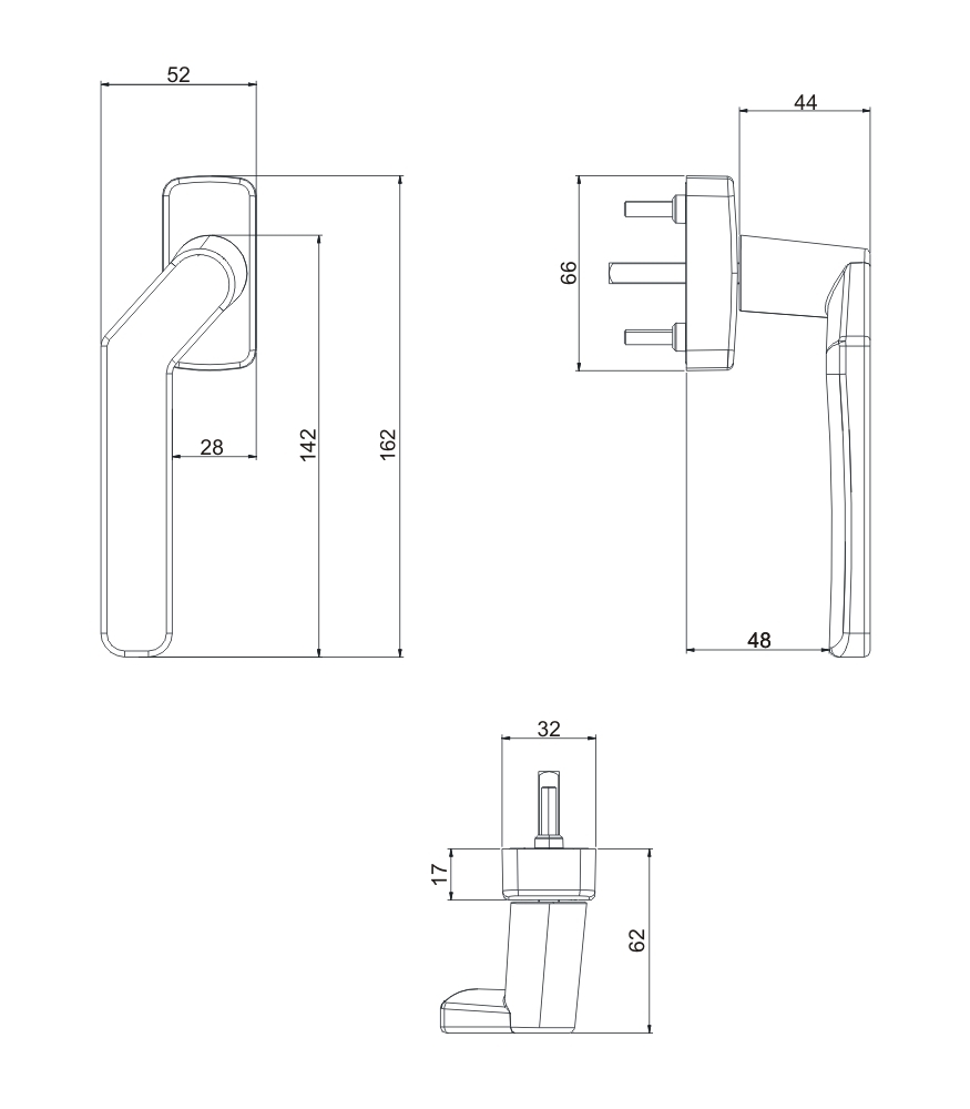 Offset CORTIZO Handle