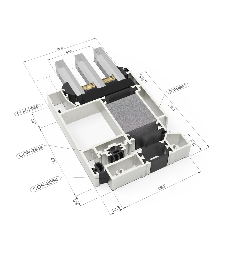 Millennium Plus 80 Door